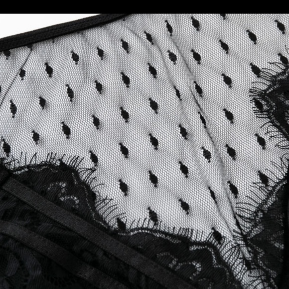 Last S• Lace Long Sleeve Bodysuit in Black - Picture 5 of 7